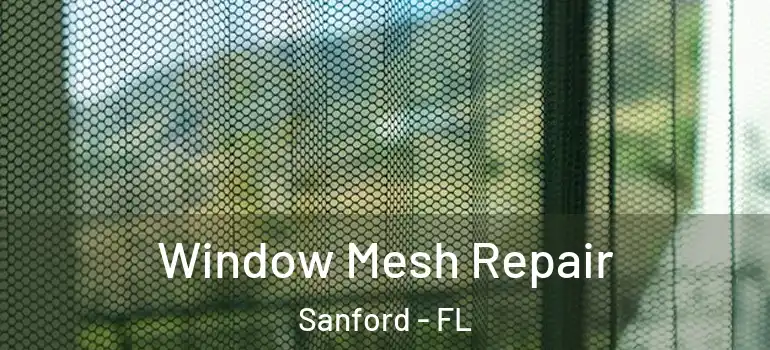  Window Mesh Repair Sanford - FL